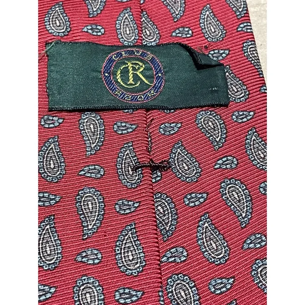 Club Room And Ermenegildo Zegna Silk‎ Tie Reb And Blue Lot Of 2